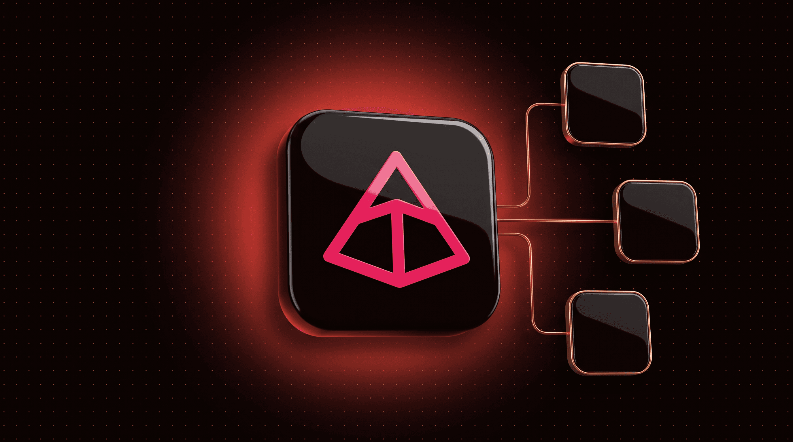 Pydantic AI multi agent setup: the Pydantic logo tile delegating to three helper agent tiles