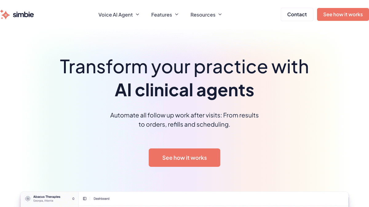 Modern AI medical virtual receptionist platform serving US healthcare practices in 2026