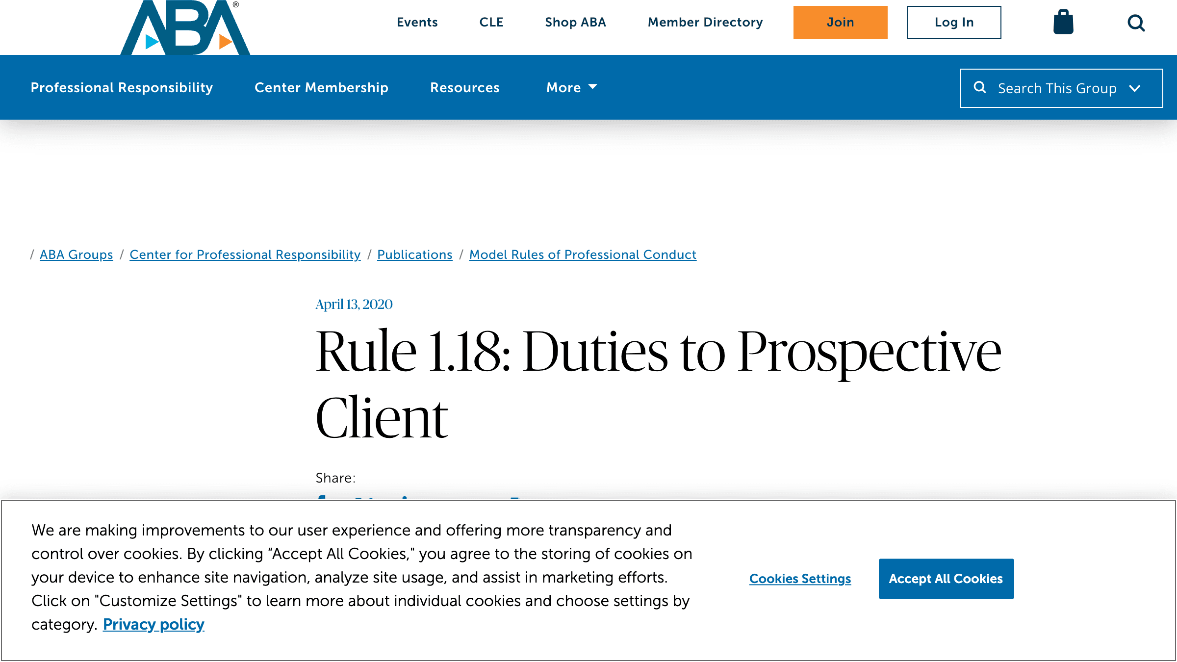 ABA Model Rule 1.18 Duties to Prospective Client, the rule that governs what a virtual receptionist for lawyers may ask on an intake call