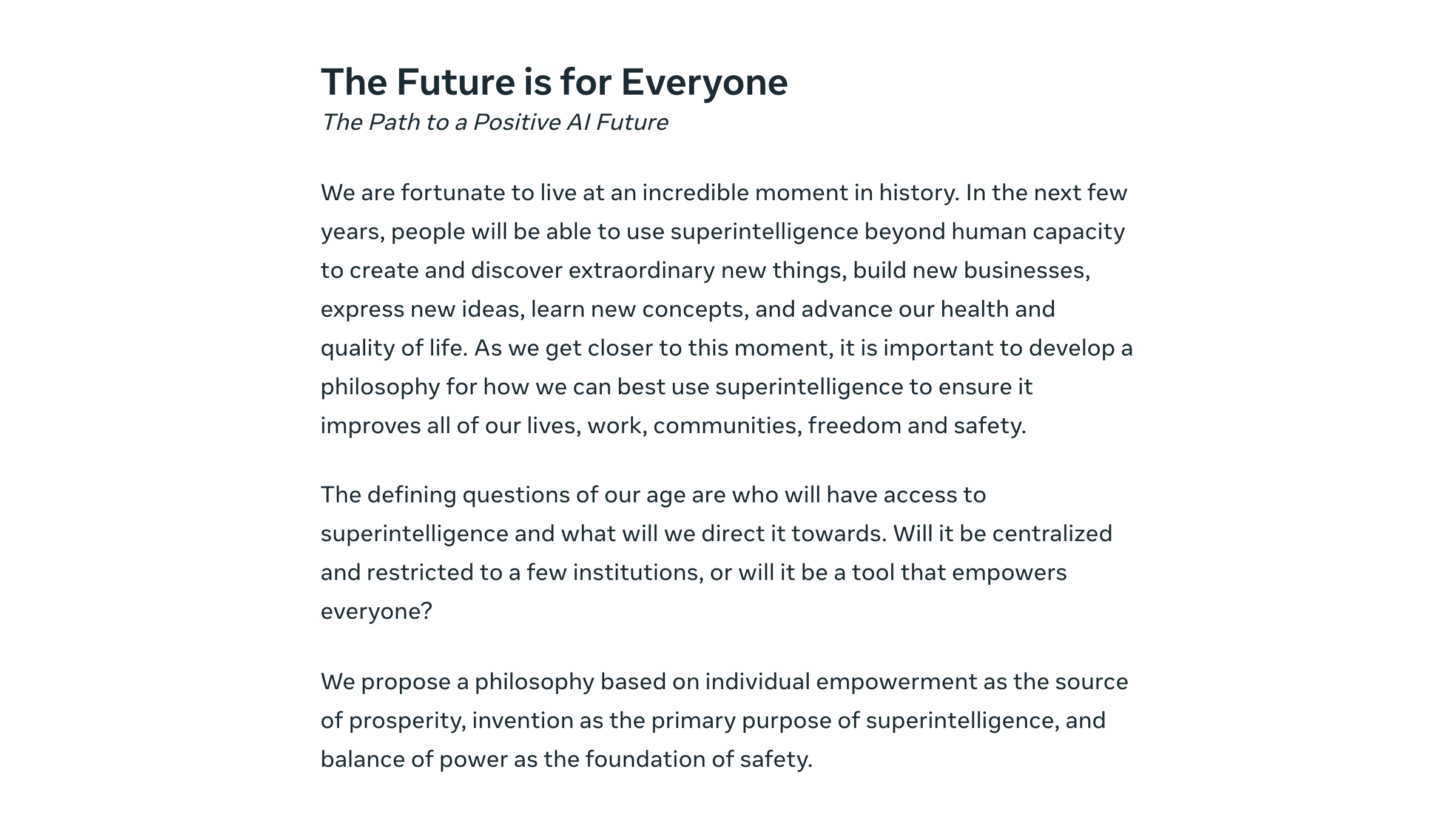 Zuckerberg Wrote 6,509 Words on Superintelligence. One Sentence Moves Your Guardrails.