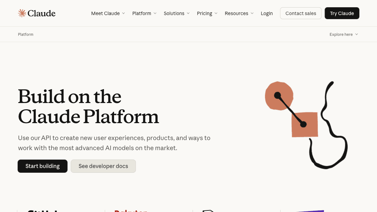 Anthropic API page representing the Claude LLM that powers most self-hosted AI agents in 2026