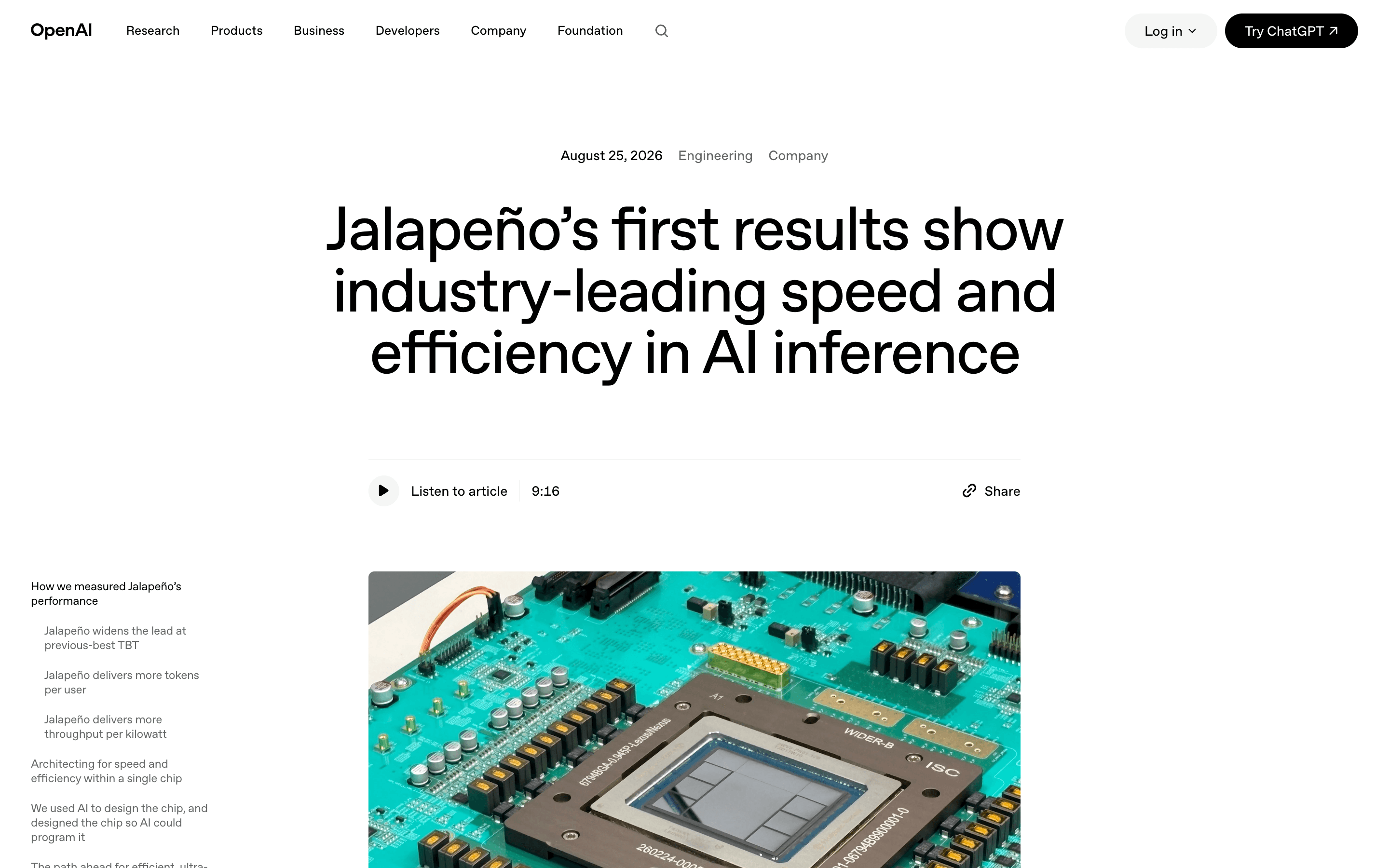 OpenAI's Chip Beat Nvidia on Watts. Per Chip It Lost Two of Three.